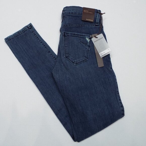 James Jeans MOTO Motorcycle Legging Skinny Distressed Size 27 - Picture 1 of 15
